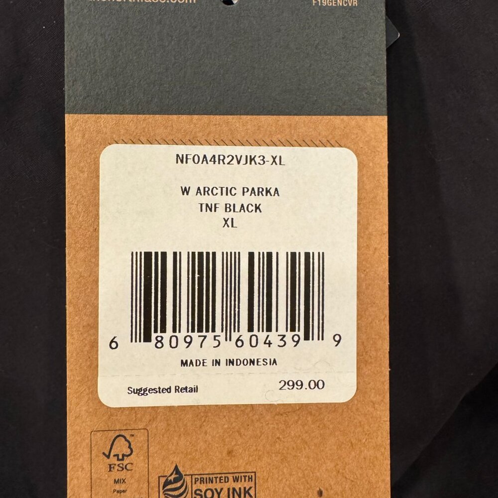 North Face Arctic Waterproof Down Parka with Faux Fur Trim NEW - Picture 10 of 12